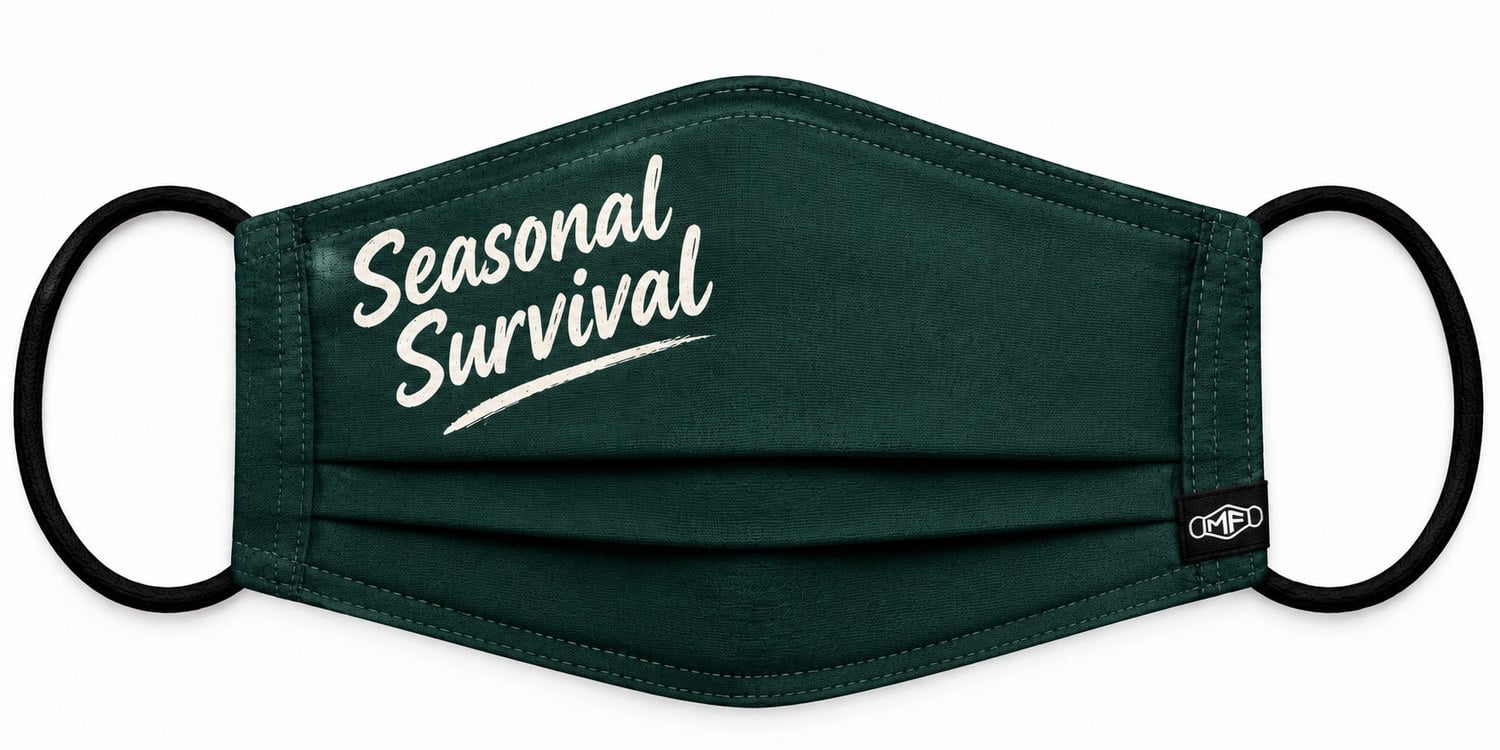 Seasonal Survival fabric mask design